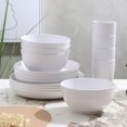 thumbnail image 2 of Dvruxg 16 Pcs Kitchen Wheat Straw Dinnerware Set, Plastic Reuasble Dinner Dishes Serving Plate Set for Kitchen, Including Dinner Plate, Dessert Plate, Bowl, Cup, 2 of 5