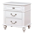 thumbnail image 5 of Furniture of America Mondu 3-Piece White Wood Bedroom Set - Twin + 2 Nightstands, 5 of 14