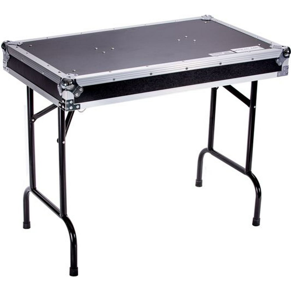 DEEJAYLED TBH FLIGHT CASE UNIVERSAL FOLD OUT DJ TABLE IN 36WX21DX30 H