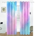 thumbnail image 2 of Pink Blue Sky Blackout Curtains 55W x 72/84L Living Room Bedroom Curtains Heat Insulation and Sun Protection 2-Pack, 2 of 6