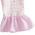 thumbnail image 4 of Yindaity Toddler Baby Girl Easter Outfit Overalls Easter Embroidery Romper Flare Pants Bell Bottom Jumpsuit(Red,3-4 Years), 4 of 6