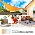 thumbnail image 3 of ZXMT 13*13*13ft Triangle Sun Shade Sail Outdoor 95%UV Block Protection Orange Shade Cloth, 3 of 9