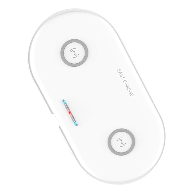 Amdohai 5/7.5/10W Wirelessly Quick Charging Charger Ultra Slim Portable Auto Power off Dual Charging