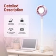 thumbnail image 6 of JELLOO Mini Handheld Fan Personal Fan for Rechargeable Hand Held Fan for 80° Rotation USB Rechargeable Laptop Fan with Speed Adjustable Personal Desk Fan with 4-Speed For Travel, 6 of 7