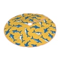 thumbnail image 2 of Bingfone Christmas Tree Skirt Mat Christmas Decoration Interior 48" -Shark Print, 2 of 6