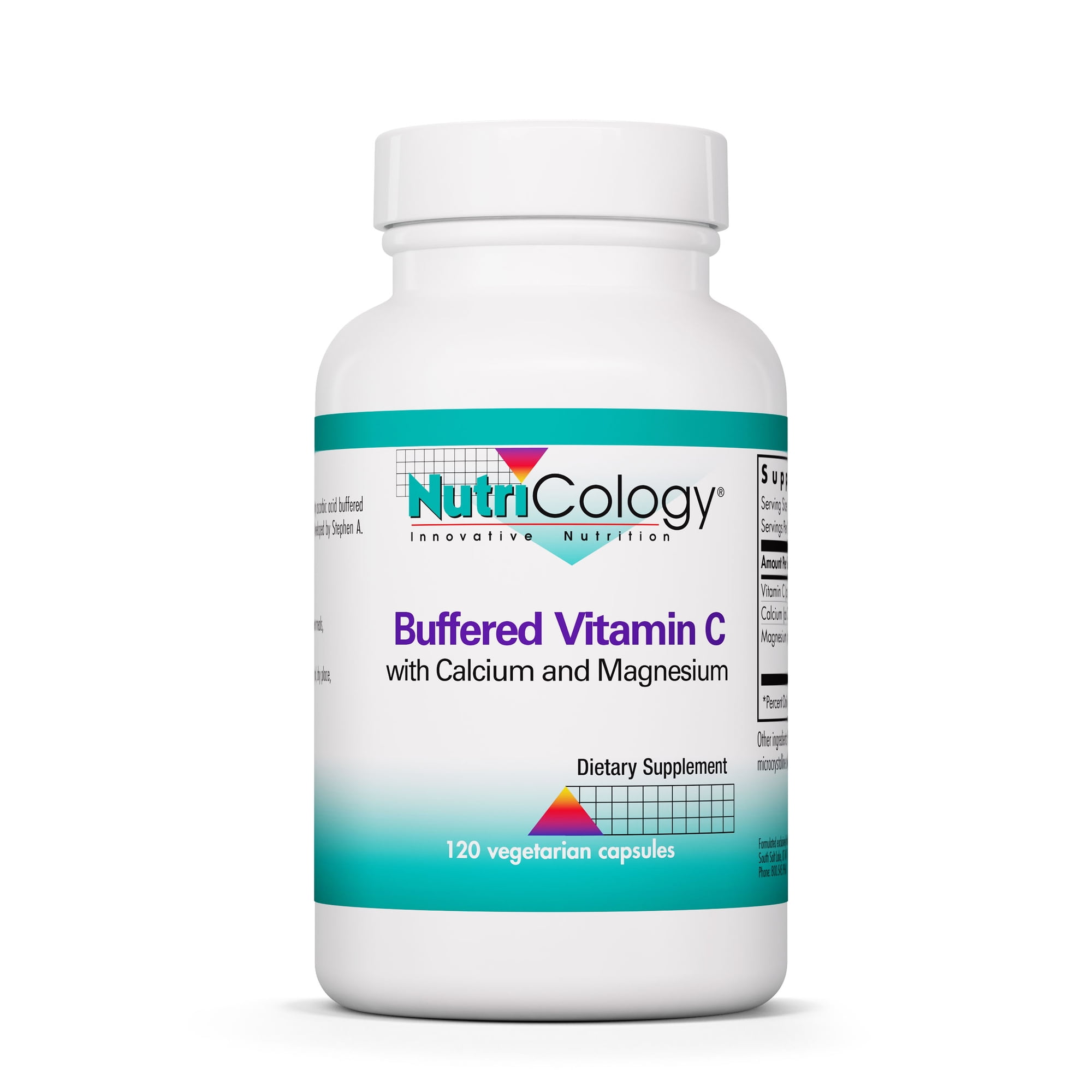 NutriCology Buffered Vitamin C Calcium, Magnesium, Immune Support 120 Vegetarian Capsules NutriCology Buffered Vitamin C Calcium, Magnesium, Immune Support 120 Vegetarian Capsules