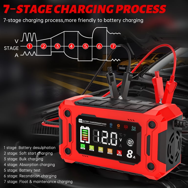 12V Smart Battery Charger with Temperature Compensation photo 3