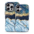 thumbnail image 2 of DesignSkinz Scratch-Resistant Hard Slim Case Compatible with iPhone 15 Pro Max (Compatible with MagSafe) - Foiled Marble Agate, 2 of 9