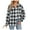 Black, variant on Huesdet Womens Long Sleeve Plaid Shirts Flannel Collared Button Up Shackets Casual Rolled Up Boyfriend Blouses Tops(S,Yellow)