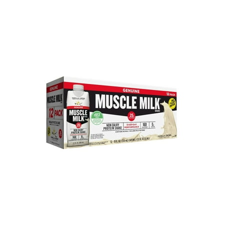 Muscle Milk Genuine Non-Dairy Protein Shake, Vanilla Crème (11 fl. oz., 12