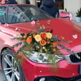 thumbnail image 3 of Adorno de flores artificiales multiusos para centro de mesa para fiestas Naranja, 3 of 7