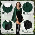 thumbnail image 2 of YANSION 6 Pzas Disfraz de Mujer Elf Vestido Medieval Renacentista Tradicional Disfraz de Hada Irlandesa Oreja de Elf para Halloween Cosplay, 2 of 7