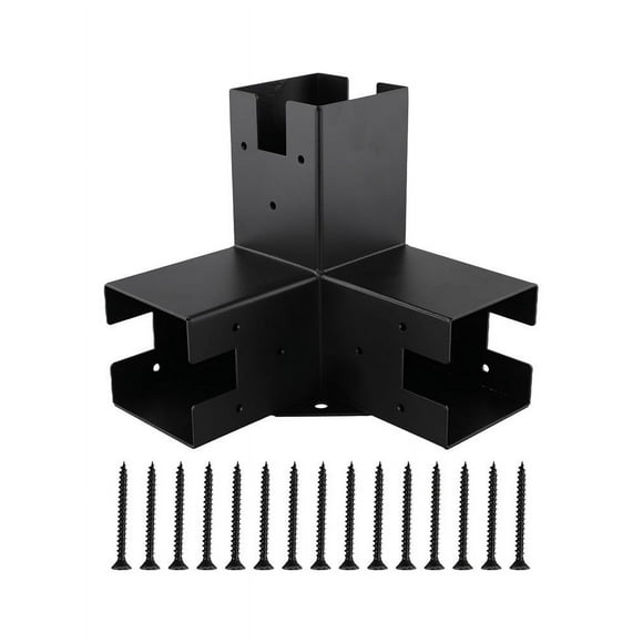 Mosiee 90 Degree Woodwork Kit Pergola Post Base Outdoor Use Pergola Construction High-Quality Steel Stable Frame Aluminum Alloy