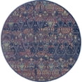 thumbnail image 2 of Nourison Global Vintage Boho Navy/Multicolor 6' x ROUND Area Rug, (6' Round), 2 of 8