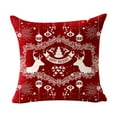 Clearance! EQWLJWE Christmas Pillow Covers 18x18 Inches Red Merry