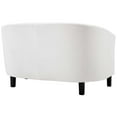 thumbnail image 4 of Modway Prospect Channel Tufted Performance Velvet Loveseat and Armchair Set in White, 4 of 6