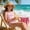 Pink, variant on Girls' 2-Piece Swimsuit Set - Criss Cross Ruched One Piece Bathing Suit with Mesh Cover Up Skirt, Adjustable Straps Swimwear for Beach Pool (Ages 7-16 Years)