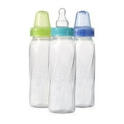 Evenflo 1149238-PK 8 oz Polypropylene Classic Twist Baby Bottle, Assorted Colors - 12 Pack per Case - Pack of 3