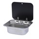 thumbnail image 4 of Lavabo Para RV, Fregadero De Acero Inoxidable Cuadrado De Acero Inoxidable 304 Con Tapones Antiobstrucción Y Sellado Para Autocaravanas Para Yates Para RV, 4 of 7