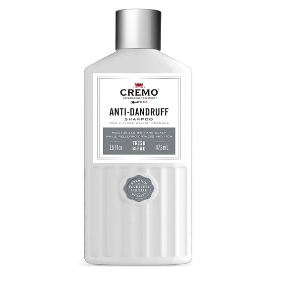 Cremo Anti Dandruff Shampoo, Fresh Blend, 16 oz