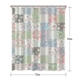 thumbnail image 5 of Pioneer Flower Floral Print Pattern Shower Curtain 72"x84", Bathroom Decorative Shower Curtain Set with 12 Hooks, Waterproof Washable, 5 of 6