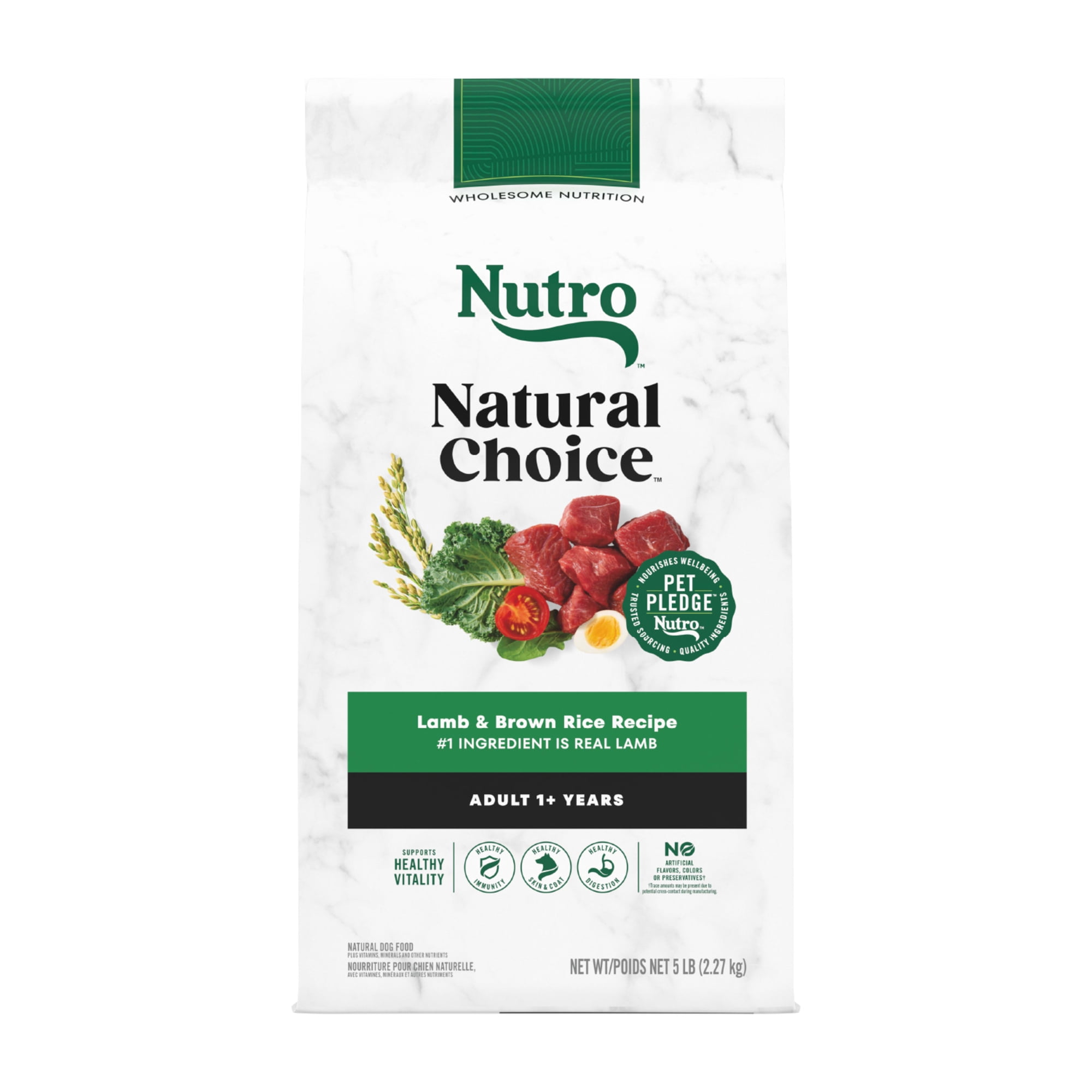 Nutro Natural Choice Adult Dry Dog Food Recipe Lamb & Brown Rice, 5 Lb Bag