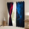 thumbnail image 3 of Castle Fairy Teens Red Lightsaber Black Out Curtains,Abstract Gradient Curtains Pack of 2 (42x63 Each),Japanese Samurai Bedroom Curtains,Ultra Soft Home Decor, 3 of 6