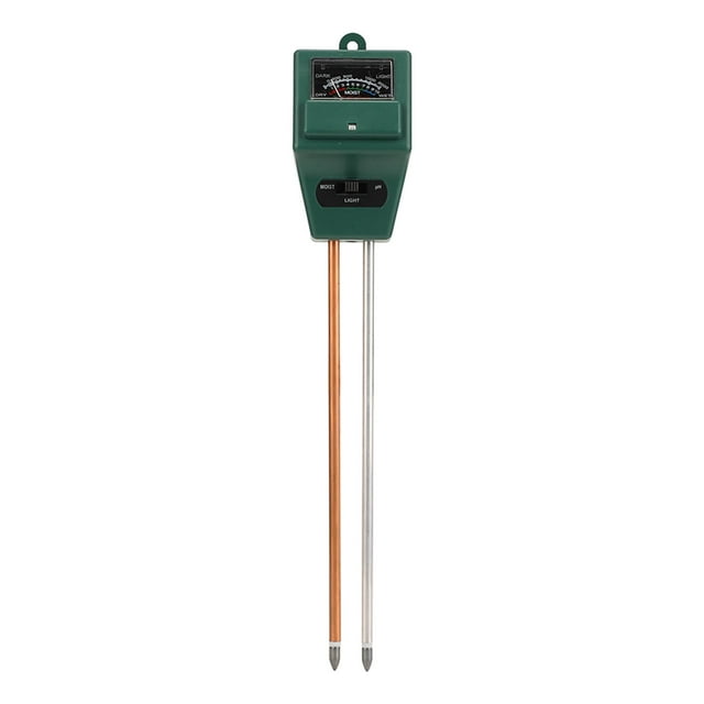 Probador de suelo 3 en 1 Medidor de pH Detector de humedad e iluminación Herramienta para horticultura de jardín