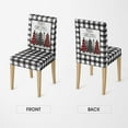 thumbnail image 5 of 6PCS Christmas Dining Chair Covers, Buffalo Plaid Trees Stretch Removable Washable Slipcover Chair Protector for Dining Room Home Decor, 5 of 6