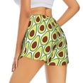 thumbnail image 3 of Fotbe Avocado Womens High Waist Running Shorts Athletic Workout Quick Dry Shorts for Women with Pockets Gym Yoga Summer Shorts-Small, 3 of 9