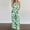 Green, variant on Jumpsuits for Women Casual Halter Neck Rompers Boho Floral Printed Wide Leg One Piece Pants