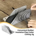 thumbnail image 3 of Rubber Insulation Pipe Cutter, Precision 45 Stainless Steel Insulation Cutting Jig, Innovative Multi-Curve Design, Pipe Insulation Cutting Guide, Ideal for Accurate Pipe Work, 3 of 6