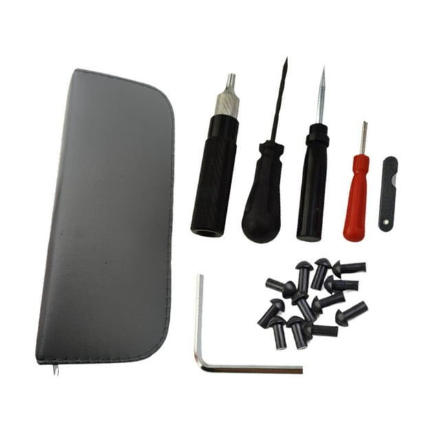 Juego de herramientas para reparación de neumáticos de coche, fácil de manejar, resistente, multifuncional, compacto, accesorios para automóviles, kit