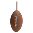 thumbnail image 1 of Botella de agua plegable en forma de rugby, exprimible, portátil, reutilizable, a prueba de golpes, fútbol, deportes, silicona, plegable para viajar Marrón claro Sunnimix Botella plegable, 1 of 8