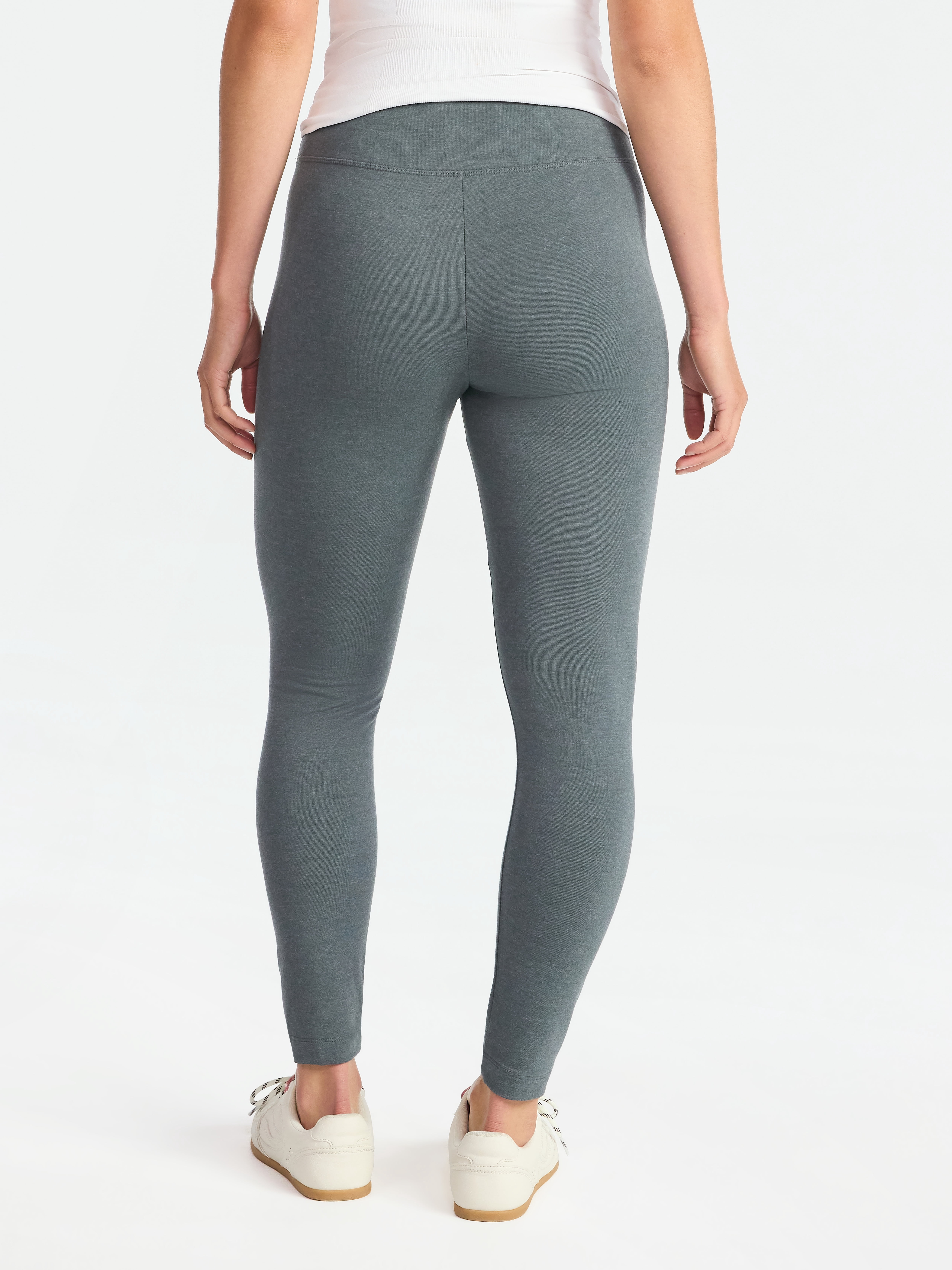 Time and Tru Women's High Rise Leggings, 27'' Inseam, 2-Pack, Sizes XS-XXXL