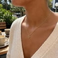 thumbnail image 4 of Cancer Zodiac Charm Pendant - 10 Karat Soild Gold - Astrology Pendant - Great For Gifts - Dainty Charm - Great For Layering, 4 of 5