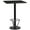 Black, variant on Flash Furniture 30'' Square Black Laminate Table Top with 18'' Round Bar Height Table Base and Foot Ring