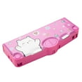 thumbnail image 2 of Hard Pencil Case Stationery Organizer Box Multifunction Pencil Case Pen Box for Pink, 2 of 9