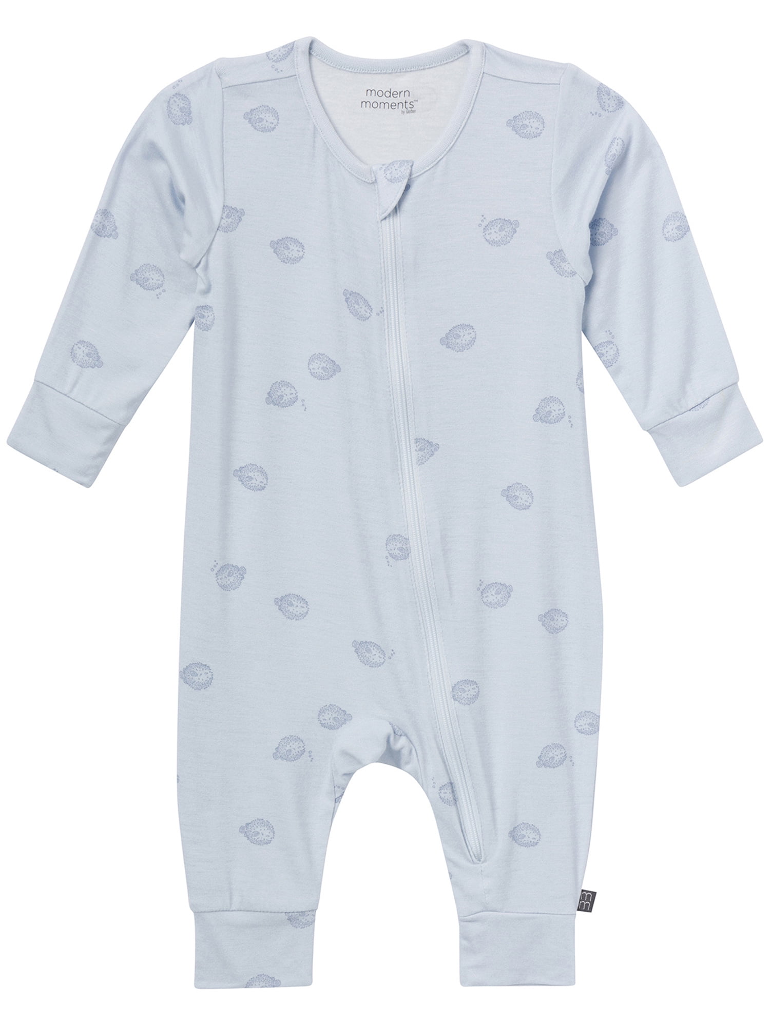 Modern Moments by Gerber Baby Neutral Super Soft Viscose 2-Pack Coveralls, Sizes Newborn - 12 Months