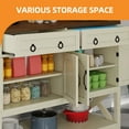 thumbnail image 2 of Craftian Kitchen Buffet Cabinet with Adjustable Shelf & Doors, Storage Cabinet with Drawers, White, 2 of 8