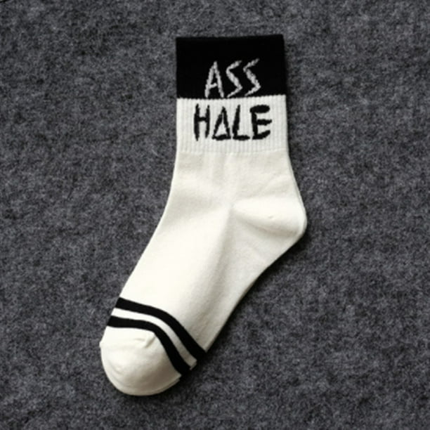 Hit Upon Hit Upon Unisex Funny Cool Letter Print Socks Socken Cotton Socks For Men Sock For Women Design Walmart Com Walmart Com