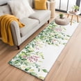 thumbnail image 3 of Rustic Green Area&nbsp;Rug 2x6ft Eucalyptus Leaf Red Fruit Watercolor Botanical Non-Slip&nbsp;Washable Square&nbsp;Rugs Soft Felt Indoor Floor Mat for Bedroom Kitchen Living Room Bathroom, 3 of 9