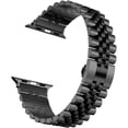 thumbnail image 2 of Men Stainless Steel Band for Apple Watch Series 11/10/9/8/7/SE, Ultra 3/Ultra 2 (49mm 46mm 45mm 44mm 42mm), Metal Link Bracelet with Butterfly Clasp, 2 of 7