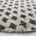 thumbnail image 3 of SAFAVIEH Natura Duncan Diamond Area Rug, Beige/Black, 6' x 6' Round, 3 of 8