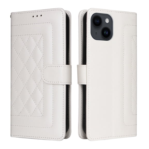 JTCASES Compatible with iPhone 14 6.1 inch Case Wallet Flip Folio Case [Kickstand] with RFID Blocking Card Holders [Shockproof] and Wrist Strap Phone Cover for Men Women Girls, Black