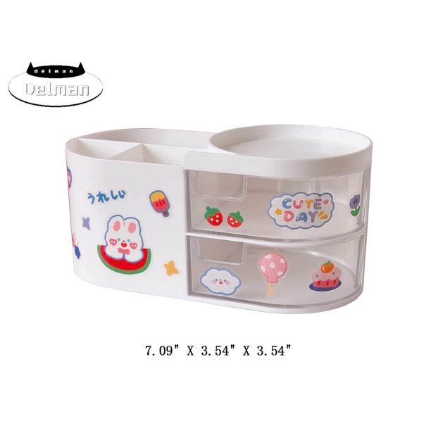 Kawaii Desk Organizer Kawaii Desk Accessories with Kawaii Stickers Cute