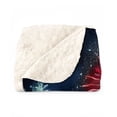 thumbnail image 2 of Happy New Year Corgi Family Cheer Winter Midnight Firework Cozy Sherpa Blanket Welsh Corgi Dog Lover Gifts Idea Warm Soft Throw Blanket - 02025, 2 of 5
