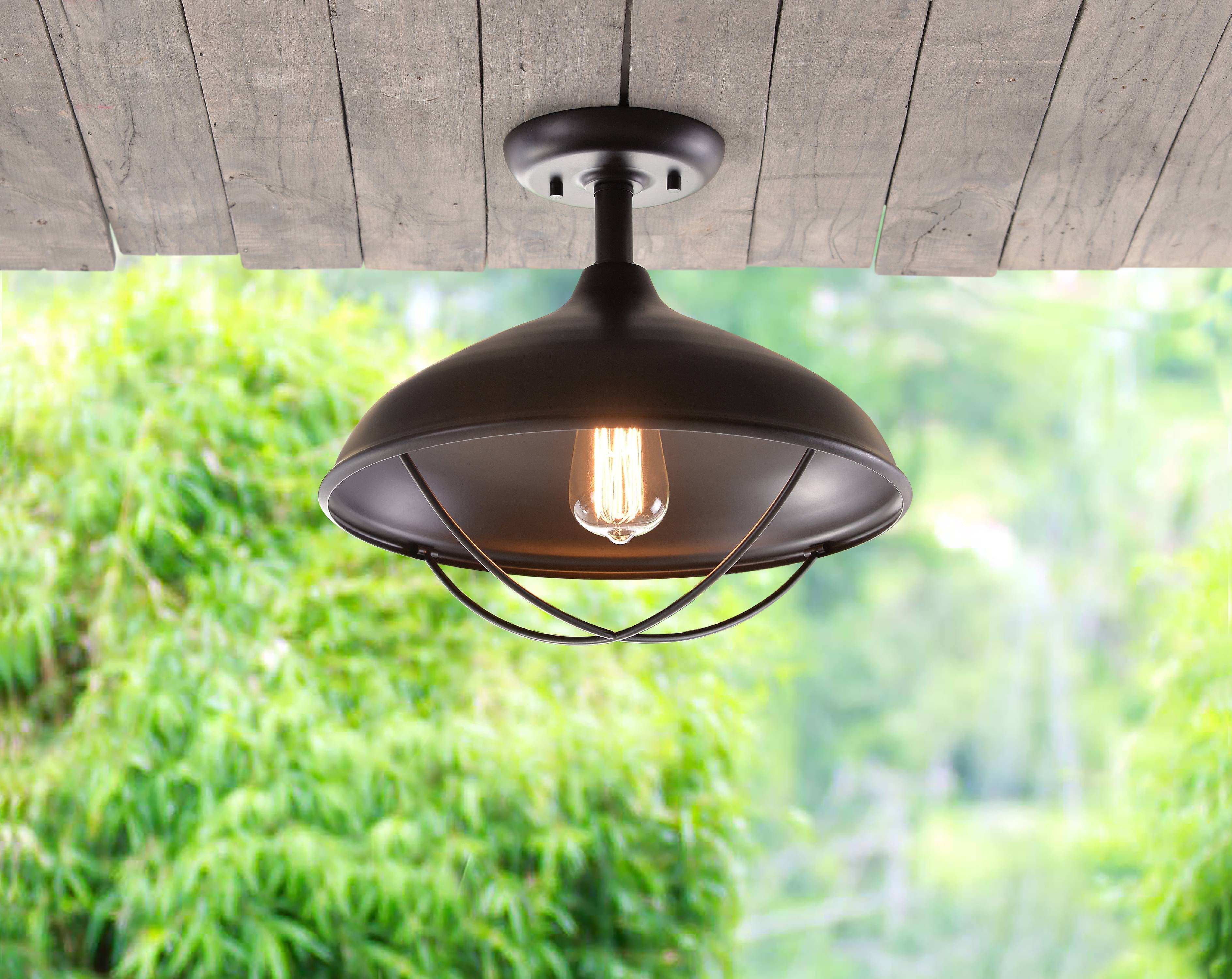 Tropical Ceiling Light Semi Flush Mount Fixture Seagrass Giclee 18