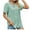 Green, variant on Scyoekwg Womens Tunic Tops Short Sleeve Trendy Womens Western Clothing Cute T Shirts Womens Summer Fashion Loose Short Sleeve Tops Ladies Blouses Dressy Casual