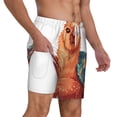 thumbnail image 3 of Picia Cozy Knitting Llama pattern Mens Swim Trunks with Compression Liner Stretch Beach Shorts Quick Dry with Zipper Pockets No-Chafing Board Shorts-XX-Large, 3 of 9